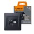 Розетка CAT3 одинарная телефонная черный графит VIDEX BINERA