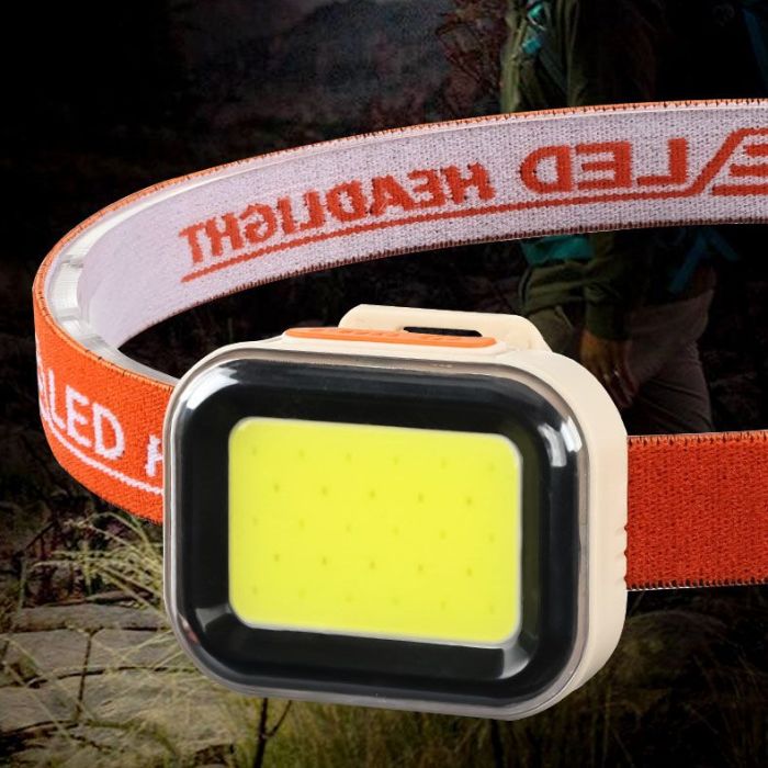 Ліхтар налобний CY-2027-B-COB(white+red)