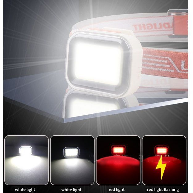 Ліхтар налобний CY-2027-B-COB(white+red)