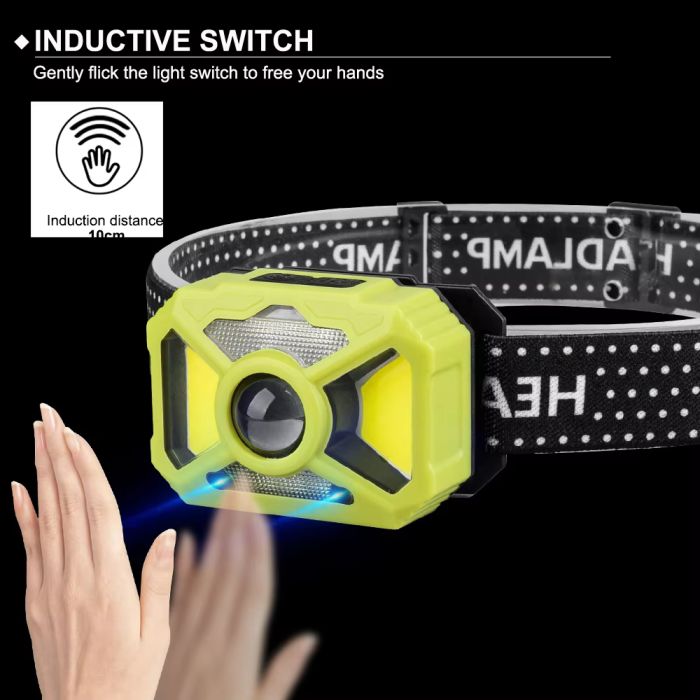 Ліхтар налобний 2323-P50+SMD+COB