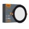 LED світильник Back вбудований круглий VIDEX 15W 5000K Black
