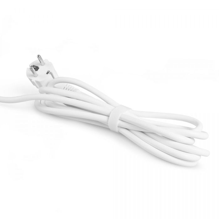 Мережевий подовжувач VIDEX ONCORD з/з 5п 3м (3x1.5мм) з кнопкою White
