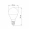 LED лампа VIDEX G45e 7W E14 4100K