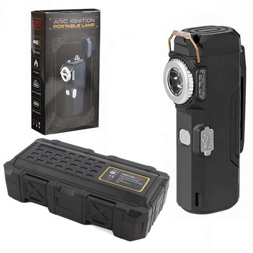 Ліхтар-запальничка MULTIFUNCTIONAL D51-COB black