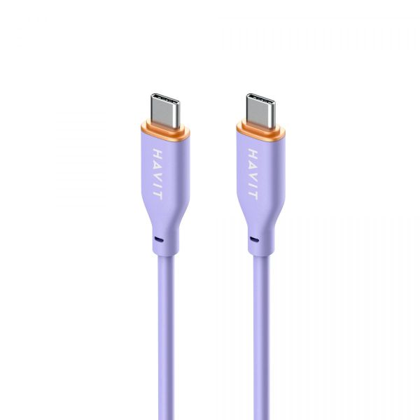 Кабель Type-C to Type-C HAVIT HV-CB603 PD60W 3A 1.2м (гіпереластичний)