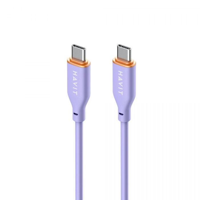 Кабель Type-C to Type-C HAVIT HV-CB603 PD60W 3A 1.2м (гіпереластичний)