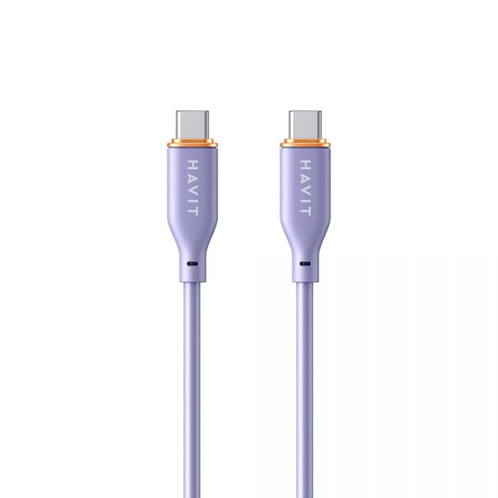 Кабель Type-C to Type-C HAVIT HV-CB603 PD60W 3A 1.2м (гіпереластичний)