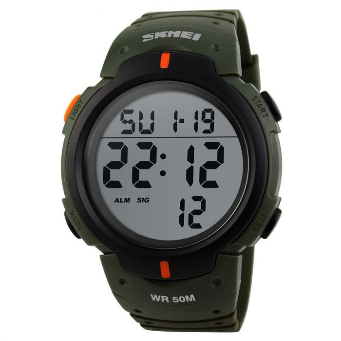 Годинник наручний чоловічий SKMEI 1068AG (Army green)