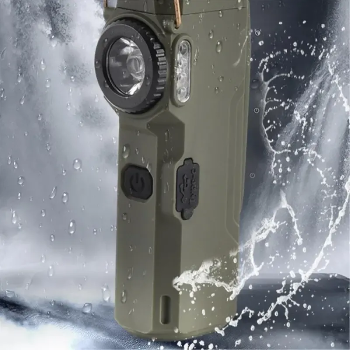 Ліхтар-запальничка MULTIFUNCTIONAL D51-COB Green