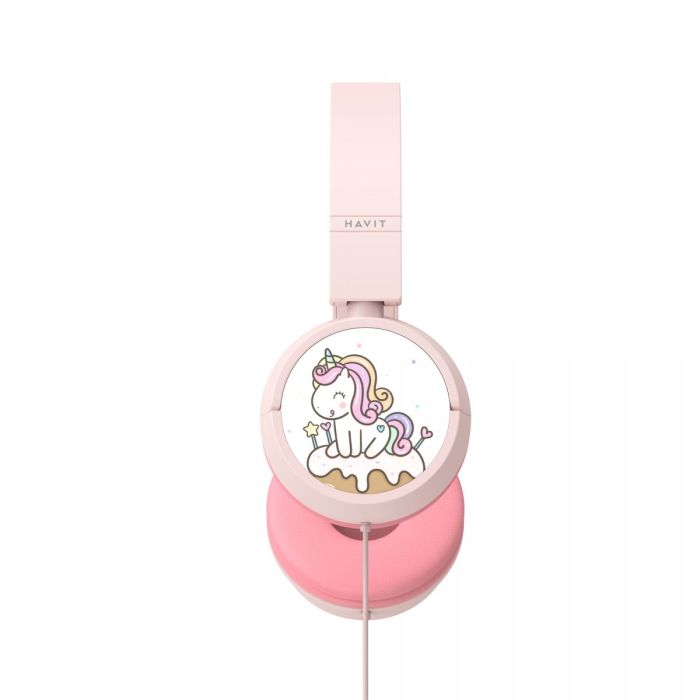 Навушники дитячі дротові накладні HAVIT H231d Pink