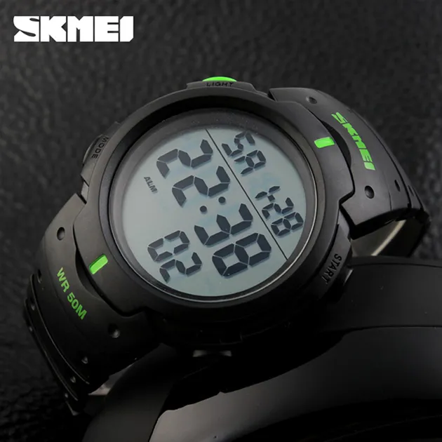 Годинник наручний чоловічий SKMEI 1068GN Black-Green