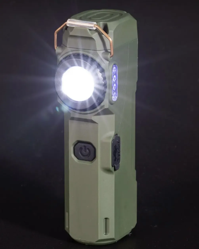 Ліхтар-запальничка MULTIFUNCTIONAL D51-COB Green