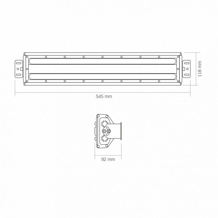 LED світильник висотний лінійний VIDEX HB022 100W 5000K 220V