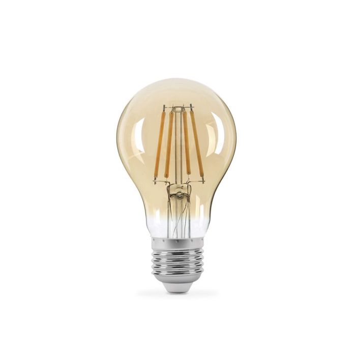LED лампа TITANUM Filament A60 7W E27 2200K бронза
