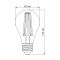 LED лампа TITANUM Filament A60 7W E27 2200K бронза