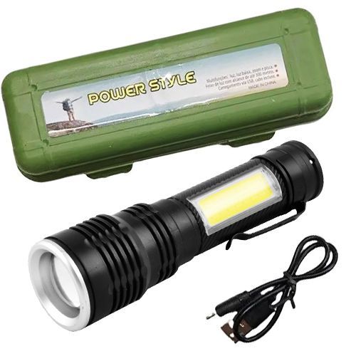 Ручний акумуляторний ліхтарик BL-T630S-XPE+COB