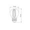 LED лампа TITANUM Filament G45 4W E27 2200K бронза