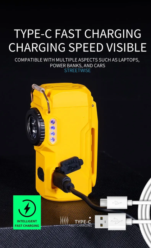 Ліхтар-запальничка MULTIFUNCTIONAL D50-COB Yellow