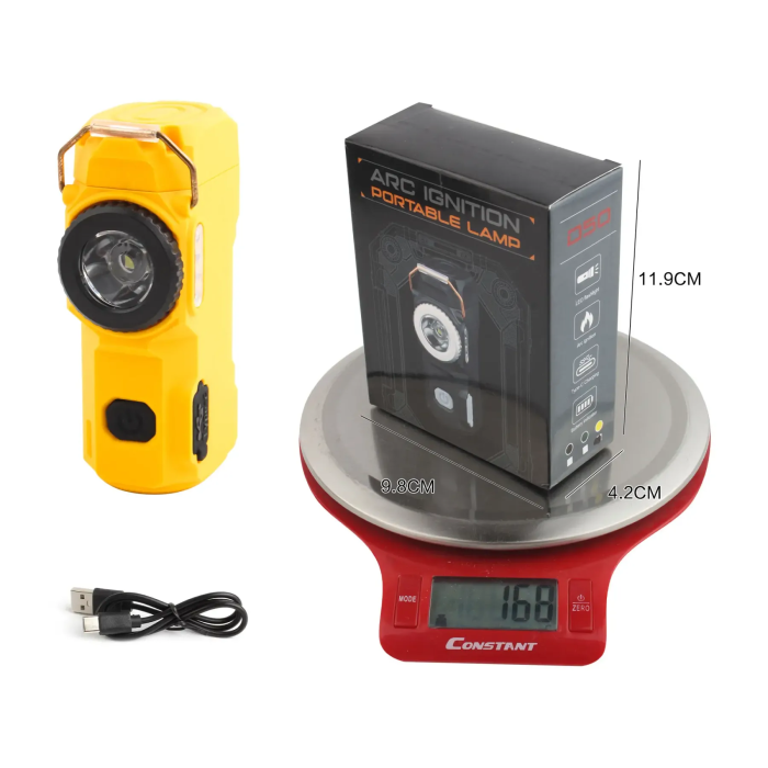Ліхтар-запальничка MULTIFUNCTIONAL D50-COB Yellow