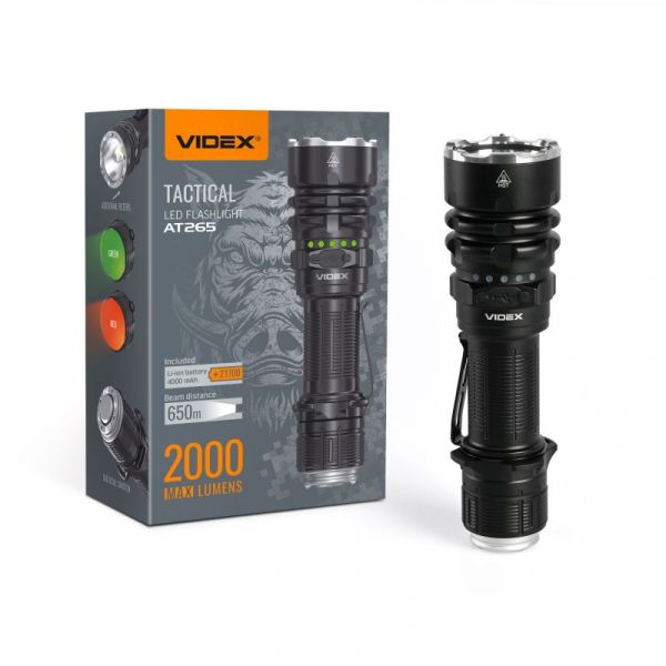 Ручний світлодіодний ліхтарик VIDEX VLF-AT265 2000Lm 6500K