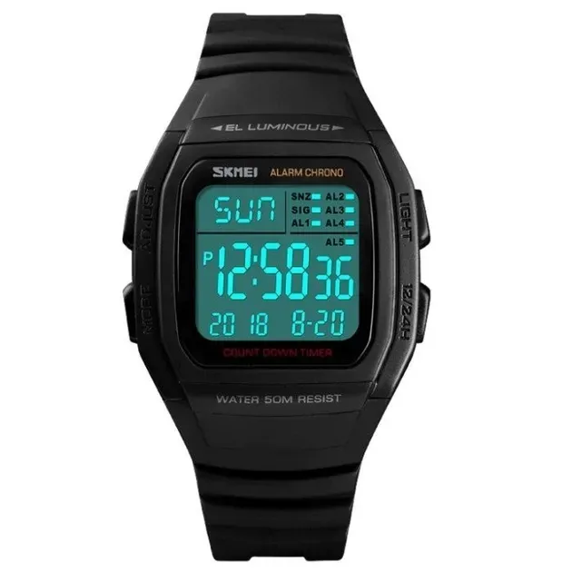 Чоловічий наручний годинник SKMEI 1278BK BLACK
