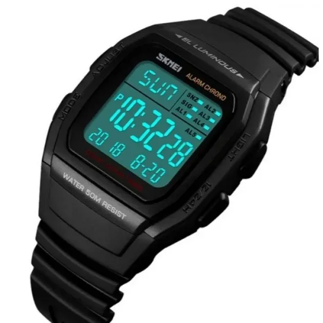 Чоловічий наручний годинник SKMEI 1278BK BLACK