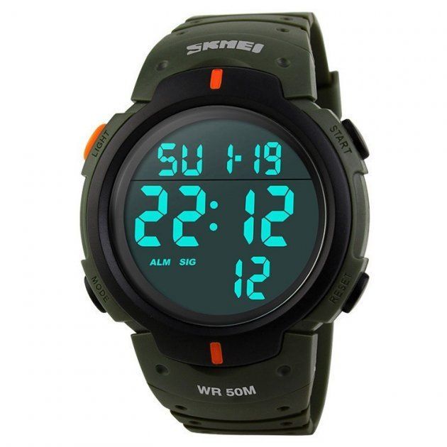 Годинник наручний чоловічий SKMEI 1068AG (Army green)