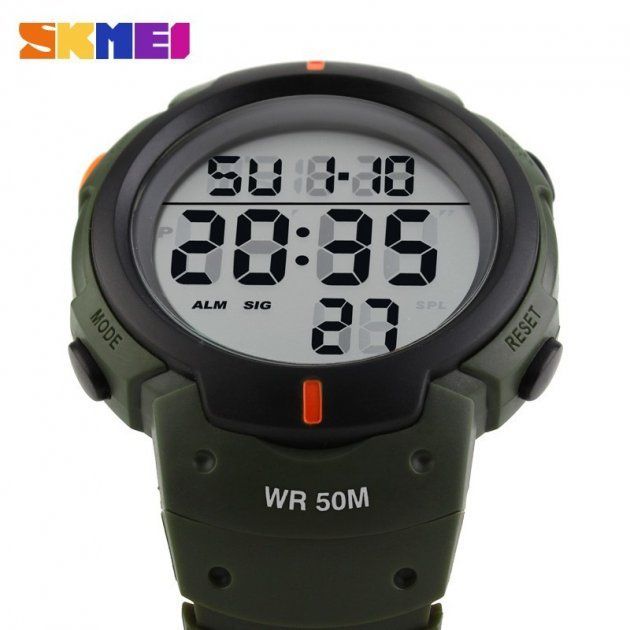 Годинник наручний чоловічий SKMEI 1068AG (Army green)