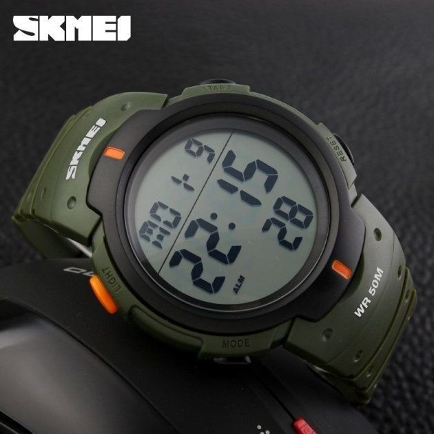 Годинник наручний чоловічий SKMEI 1068AG (Army green)