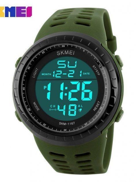 Годинник наручний чоловічий SKMEI 1167AG (Army Green)
