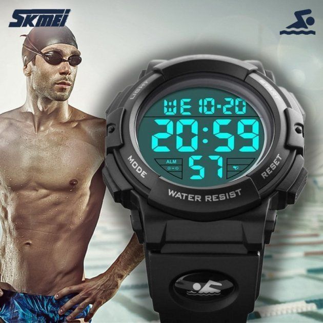 Чоловічий годинник Skmei 1258 Black