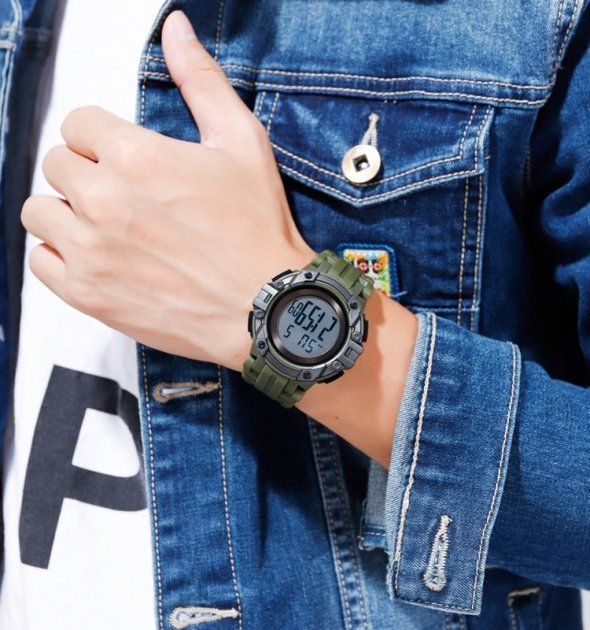 Годинник чоловічий SKMEI 1545 Army Green