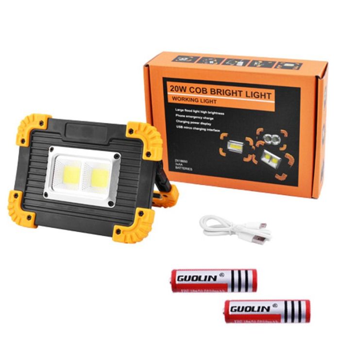 Прожектор Bailong LL812-20W-2COB+1W