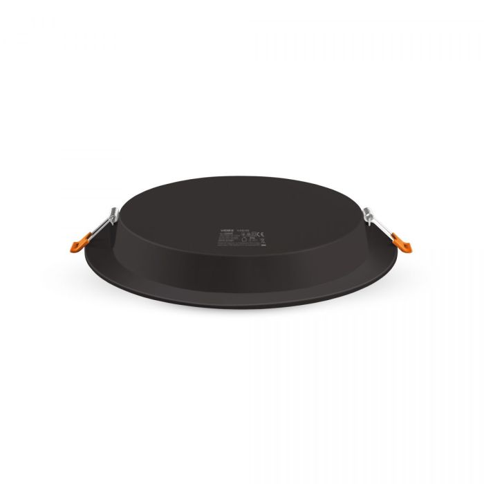 LED світильник Back вбудований круглий VIDEX 20W 5000K Black