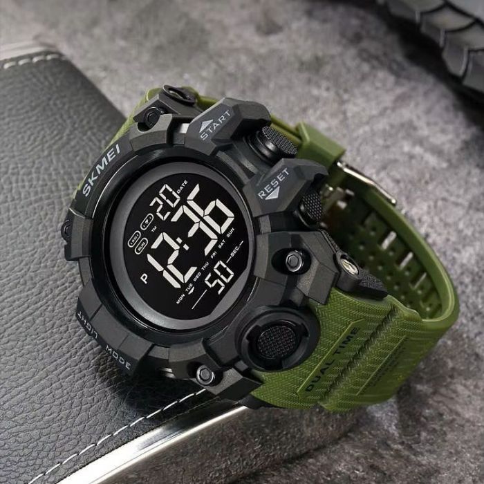 Чоловічий наручний годинник Skmei 2140AG hamlet (Army Green)