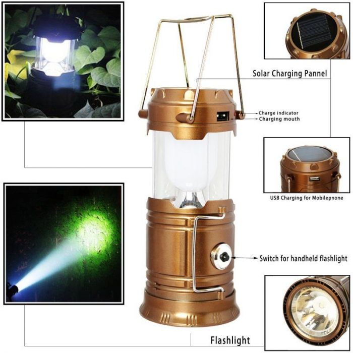 Кемпінговий ліхтарик XF-5800T 6+1LED