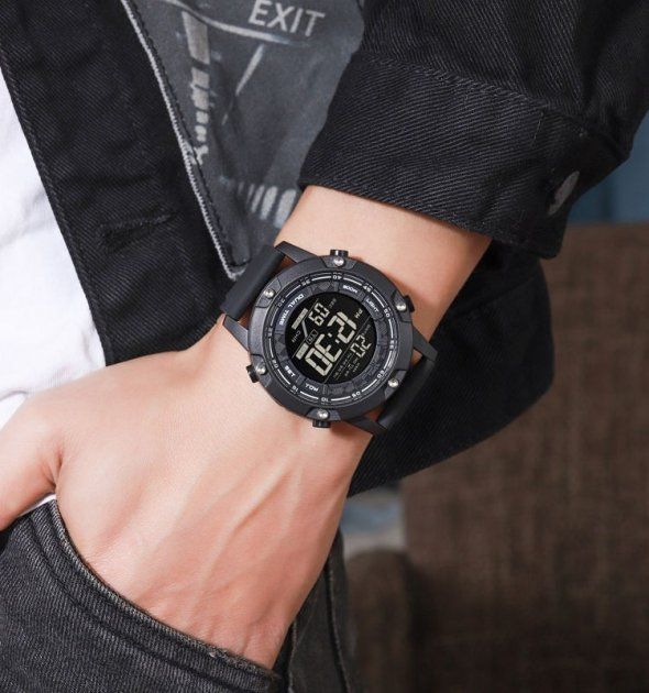 Годинник наручний чоловічий SKMEI 1762 (Black)
