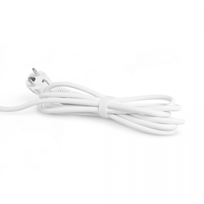 Мережевий подовжувач VIDEX ONCORD з/з 3п 3м (3x1.5мм) 2.4А 2USB+USB-C з кнопкою White