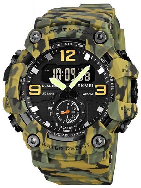 Чоловічий годинник Skmei 1965 Camo Green