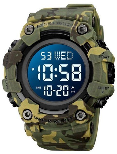 Годинник наручний чоловічий SKMEI 1968 Camo Green