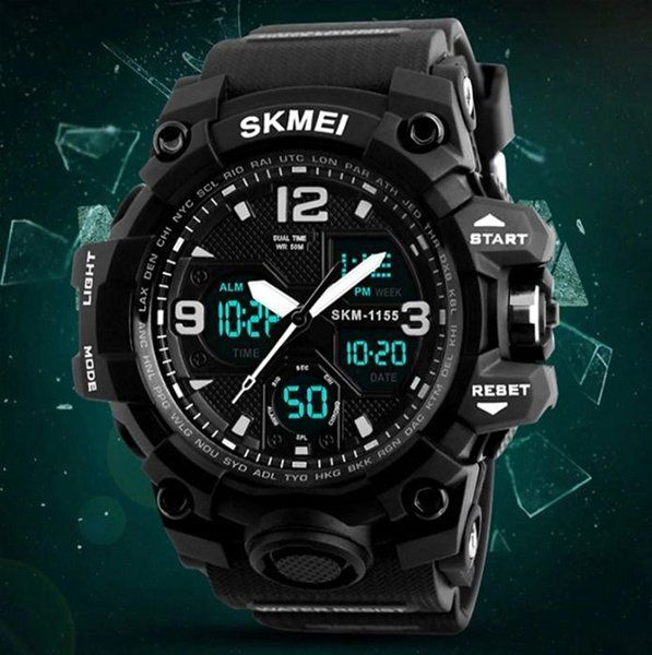 Годинник наручний чоловічий SKMEI 1155BBK (Black)
