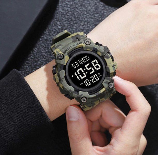 Годинник наручний чоловічий SKMEI 1968 Camo Green
