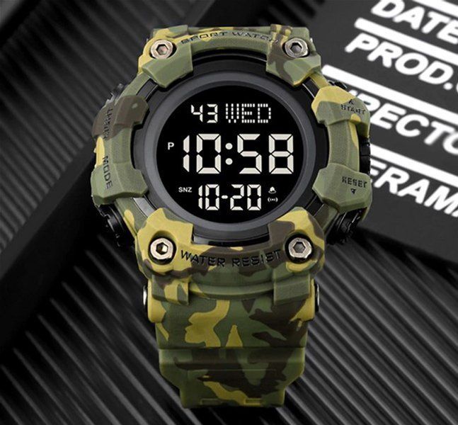 Годинник наручний чоловічий SKMEI 1968 Camo Green