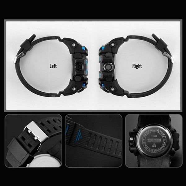 Годинник наручний чоловічий SKMEI 1155BBK (Black)