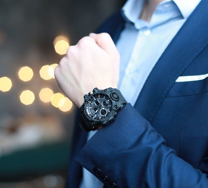 Годинник наручний чоловічий SKMEI 1155BBK (Black)