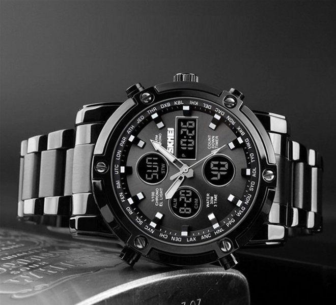 Годинник наручний чоловічий SKMEI 1389 (Black)