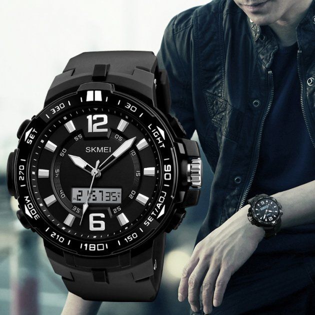 Чоловічий годинник Skmei 1273 Black