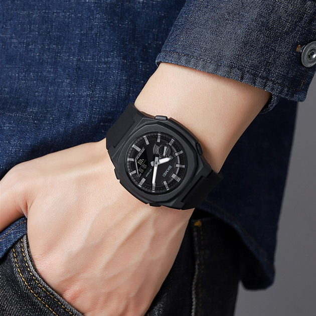 Чоловічий годинник Skmei 2091BKGYBK Black-Black