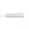 Мережевий подовжувач VIDEX ONCORD з/з 3п 3м (3x1.5мм) з кнопкою White