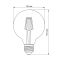 LED лампа TITANUM Filament G95 6W E27 2200K бронза